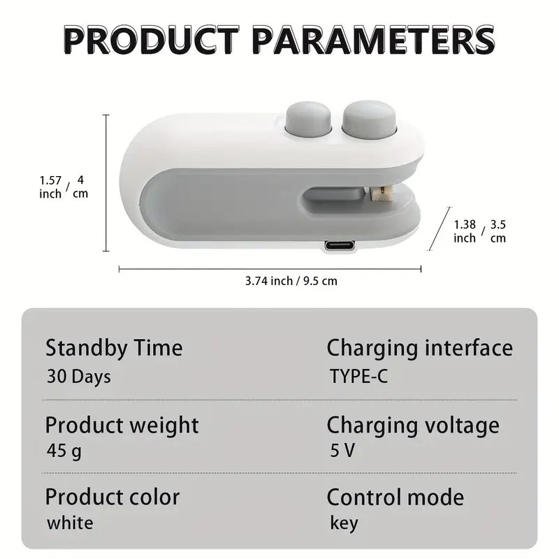 2-in-1 Rechargeable Mini Sealing Machine
