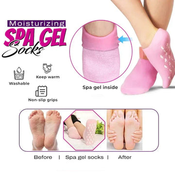 2 Pcs Moisturising Spa Gel Socks