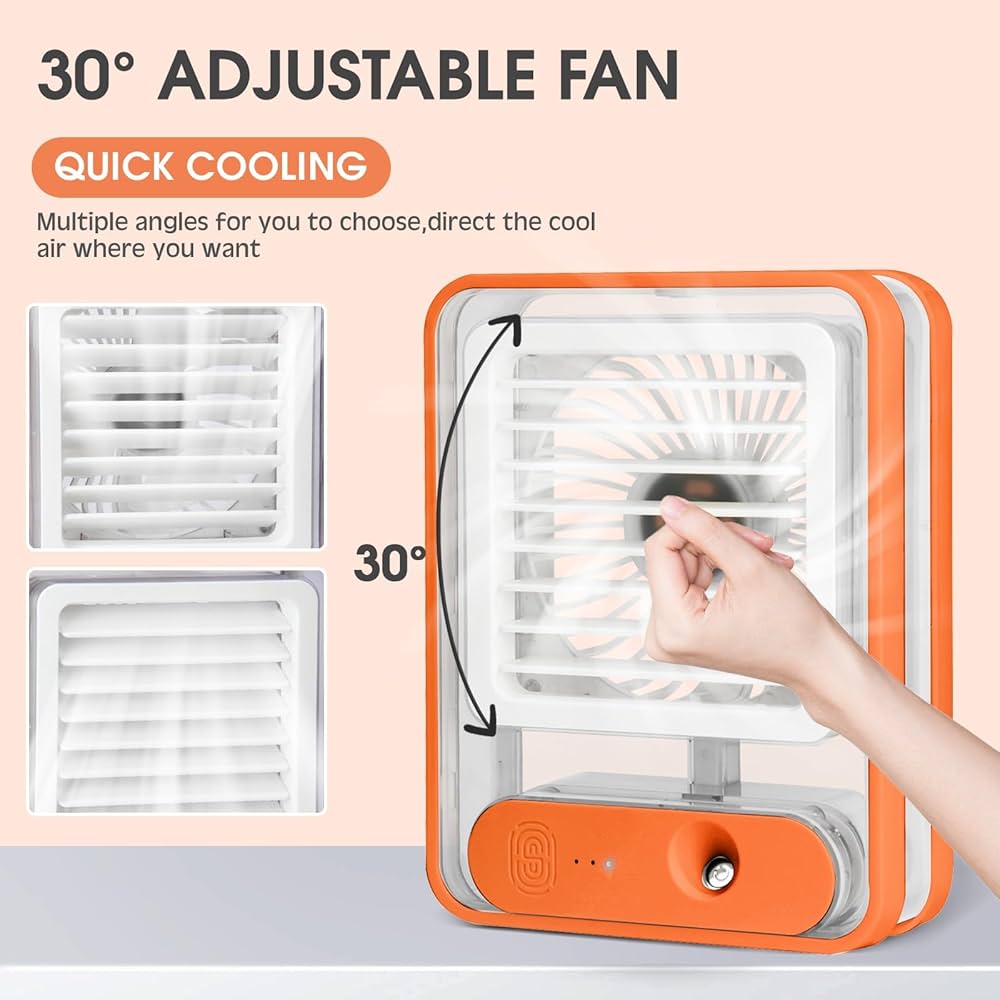 Desktop Humidification Mist Fan (Rechargeable)