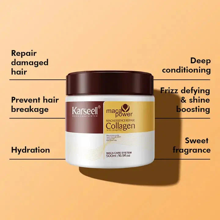 KVN Collagen Hair Treatment Mask For Dry Damaged & All Hair Types - 500ml