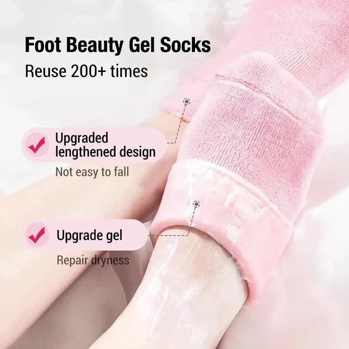 2 Pcs Moisturising Spa Gel Socks