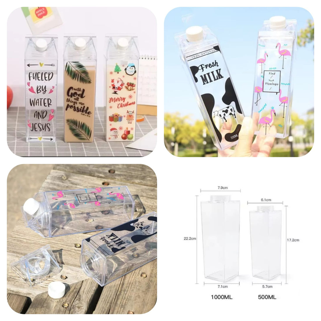 Acrylic Food Grade Bottle 500ML