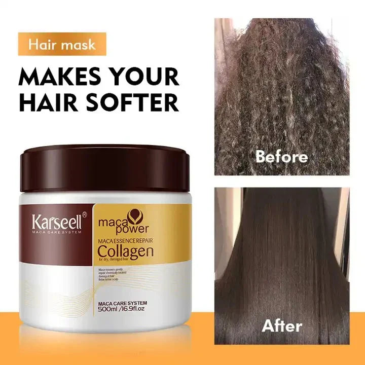 KVN Collagen Hair Treatment Mask For Dry Damaged & All Hair Types - 500ml