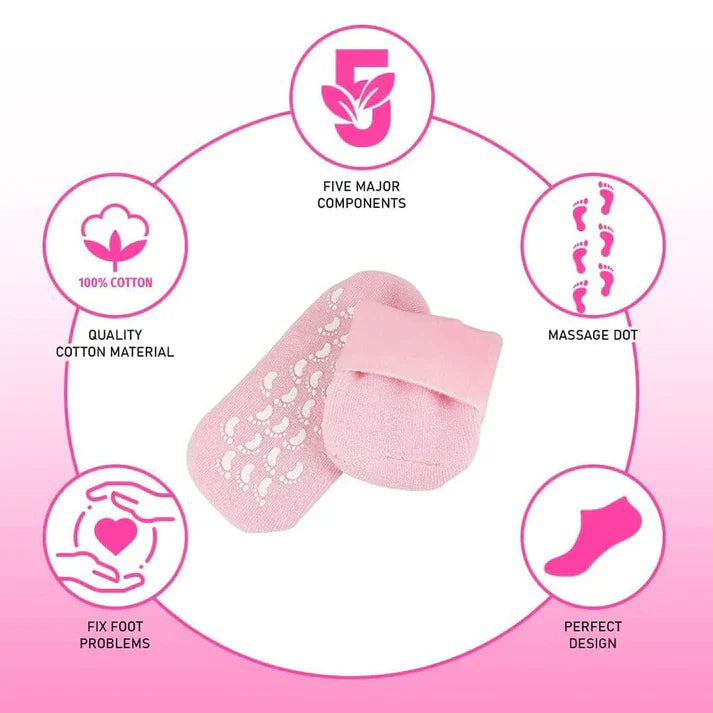 2 Pcs Moisturising Spa Gel Socks