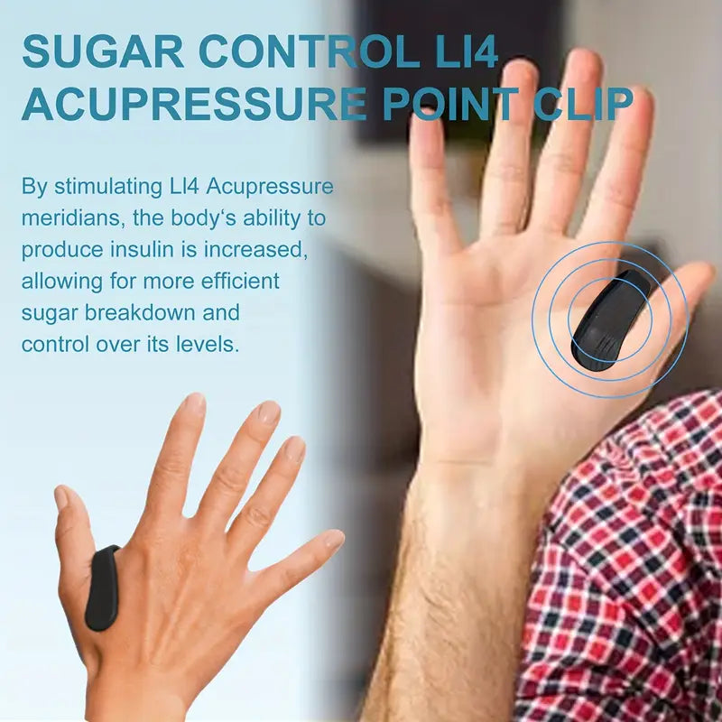 Magnetic Sugar Control LI4 Acupressure Point Clip