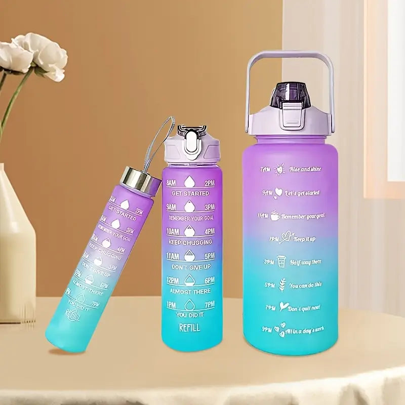 3Pcs/Set Large Capacity Leakproof Water Bottles