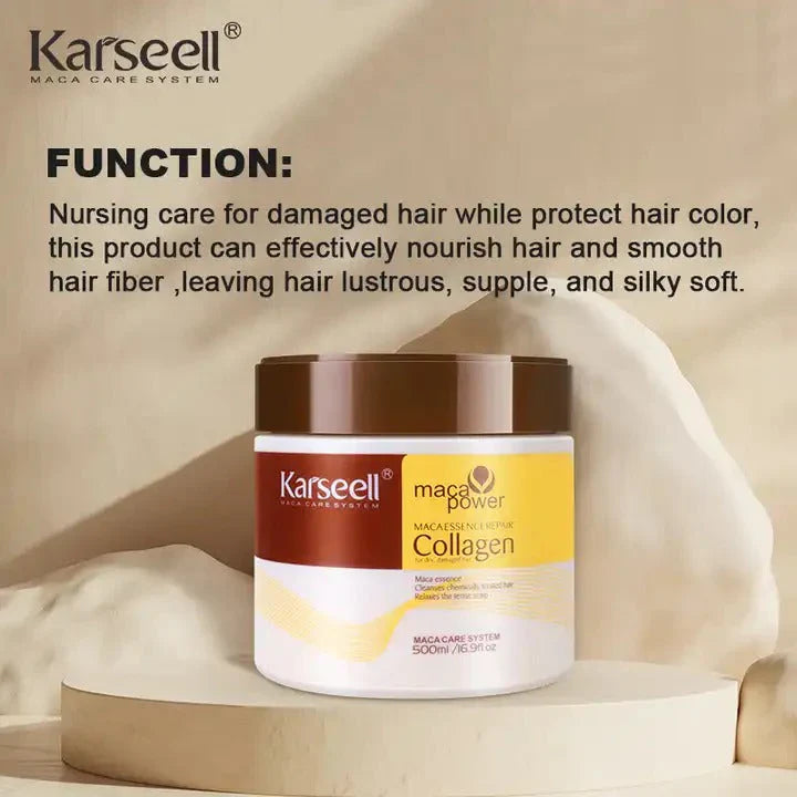 KVN Collagen Hair Treatment Mask For Dry Damaged & All Hair Types - 500ml