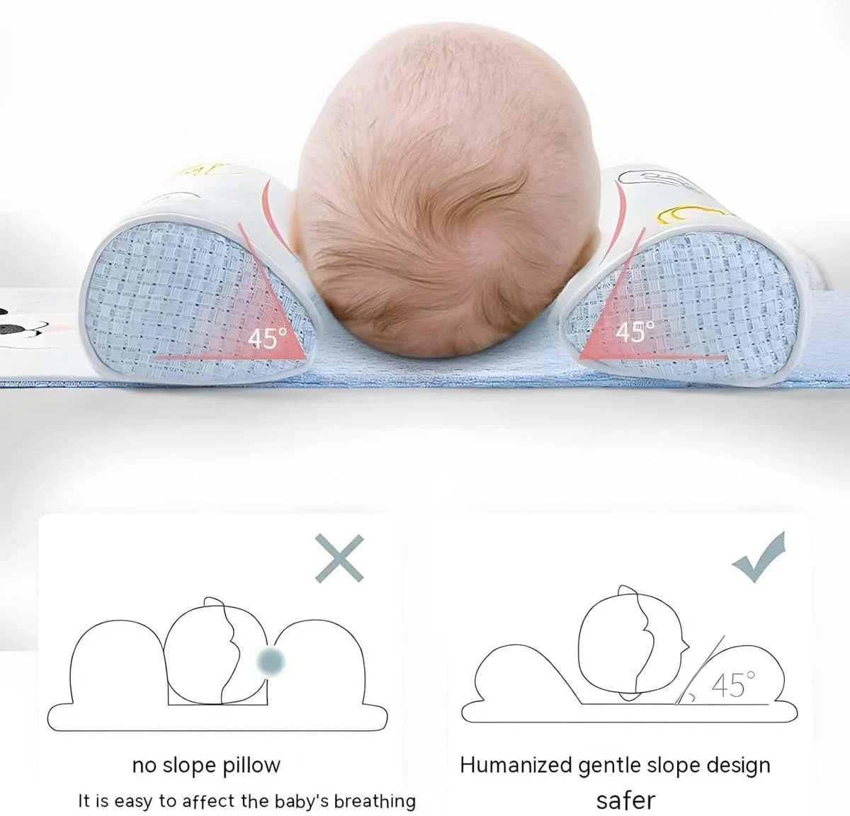 Baby Shaping Head Support Pillow (Imported Quality)