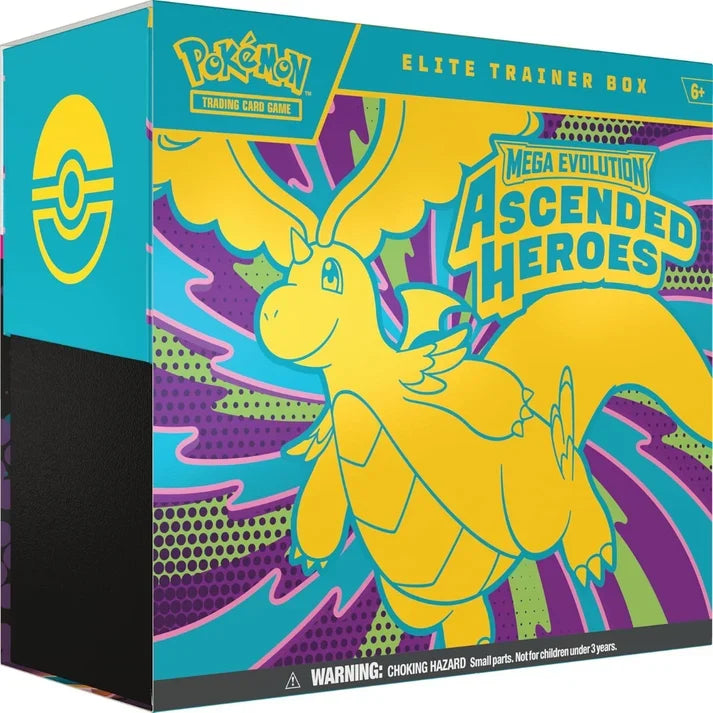 Pokémon TCG Mega Evolution Ascended Heroes Elite Trainer Box (ETB) – Factory Sealed In Stock
