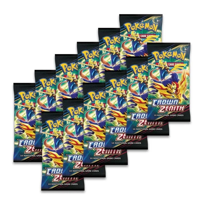 Pokémon TCG Crown Zenith Pokémon Center Elite Trainer Box Plus – 12 Booster Packs, Lucario VSTAR Promo & Premium Accessories