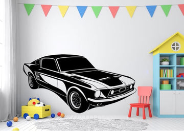 Car Wall decoration Hanging MDF material  Black color