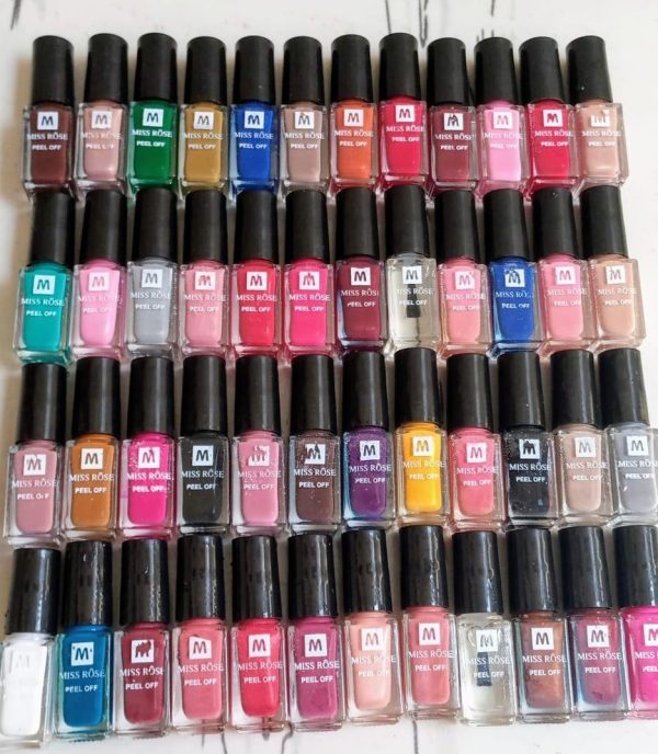BUNDLE OF 12 / 24 - PEEL OFF NAIL PAINTS-POLISH (NEW)