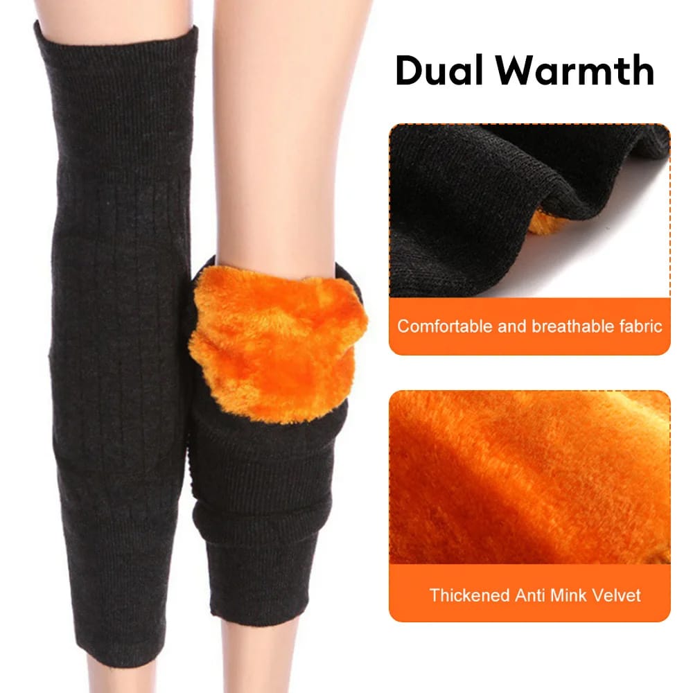 2 Pcs Wool Knee Warmers (Imported Quality)