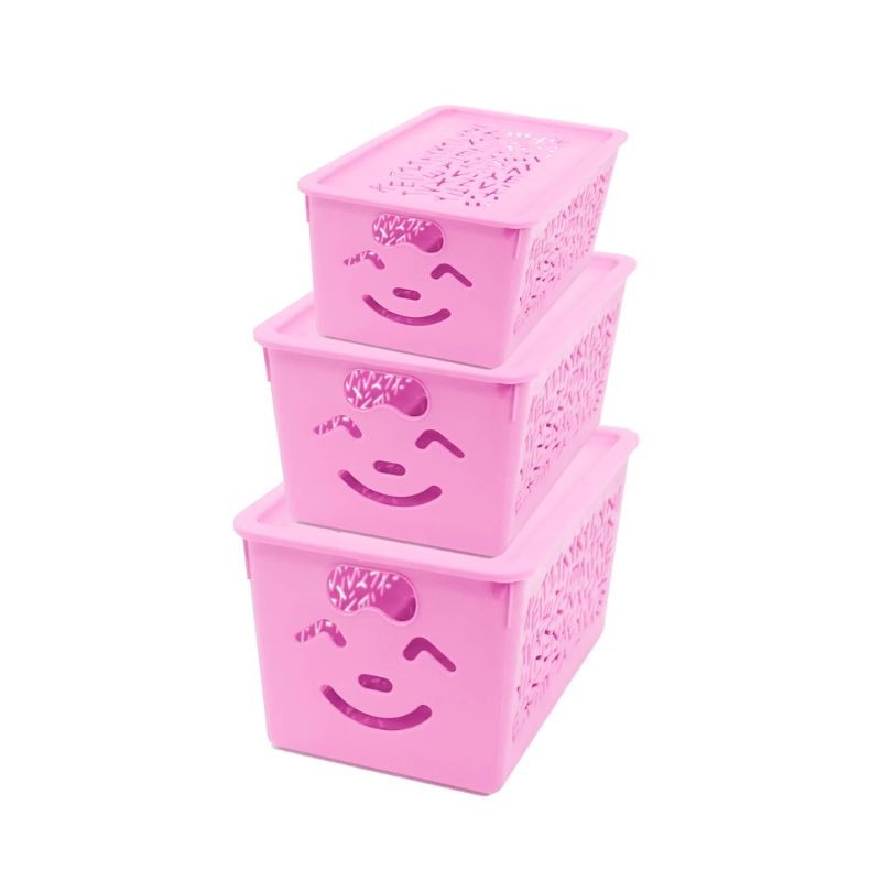 3 in 1 Berry Smiley Organizer Box Set
