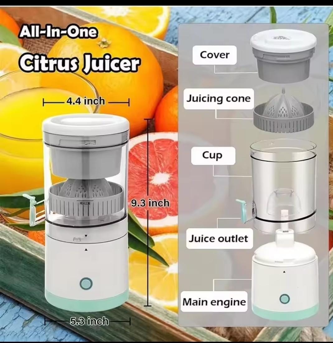 2 IN 1 Rechargeable & Electric Citrus Juicer